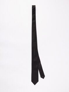 Шелково-атласный галстук ZEGNA, черный