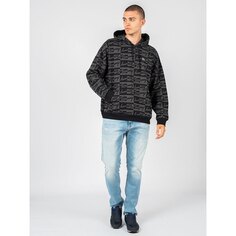 Худи Tommy Jeans Signature Aop, серый