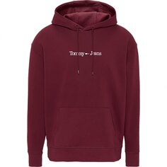 Худи Tommy Jeans Regular Linear, красный