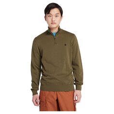 Толстовка Timberland Williams River Cotton YD Half Zip, зеленый