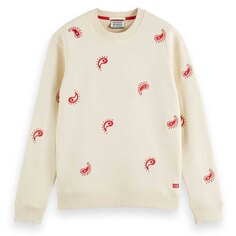 Толстовка Scotch &amp; Soda Allover Embroidered, бежевый