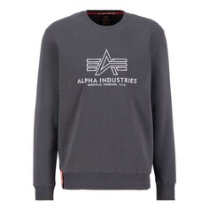 Толстовка Alpha Industries Basic Embroidery, серый