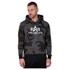 Худи Alpha Industries Basic Camo, серый