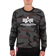 Толстовка Alpha Industries Basic Camo, серый