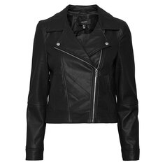 Куртка Vero Moda Bella Petite Leather, черный