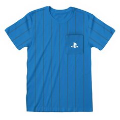 Худи Heroes Playstation Striped Pocket Logo Full Zip, синий