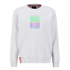 Толстовка Alpha Industries Rainbow Refl. Label, серый