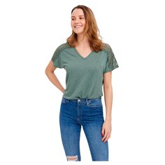 Футболка Vero Moda June Short Sleeve V Neck, зеленый