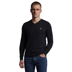 Толстовка Lyle &amp; Scott Cotton Merino V Jumper, черный