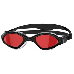 Очки для плавания Zoggs Tiger LSR+ Mirrored Red, черный