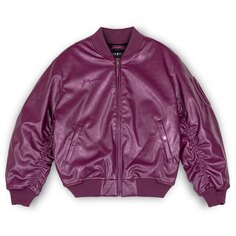 Куртка Grimey Iam Pu Leather Bomber, фиолетовый