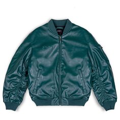 Куртка Grimey Iam Pu Leather Bomber, зеленый