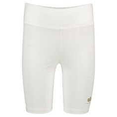 Леггинсы Alpha Industries Basic Bike SL Foil Print Short, белый