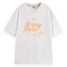 Футболка Scotch &amp; Soda Loose Fit Graphic, белый