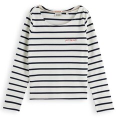 Футболка с длинным рукавом Scotch &amp; Soda Breton Striped, синий