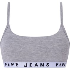 Бюстгальтер Pepe Jeans Logo Stripeslette, серый