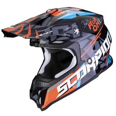 Шлем для мотокросса Scorpion VX-16 Evo Air Rok, черный