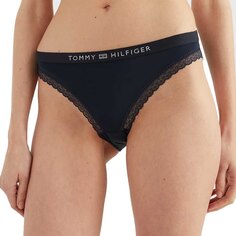 Трусы бикини Tommy Hilfiger Tonal Logo Lace, синий