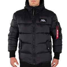 Куртка Alpha Industries Hooded Puffer FD, черный