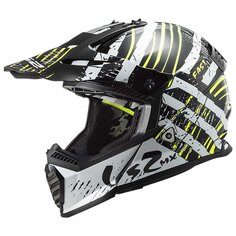 Шлем для мотокросса LS2 MX437 Fast Evo Verve, белый