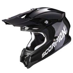 Шлем для мотокросса Scorpion VX-16 Evo Air Solid, черный