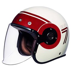 Открытый шлем SMK Retro Seven, красный СМК