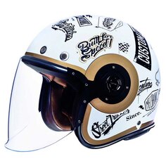 Открытый шлем SMK Retro Tracker, белый СМК