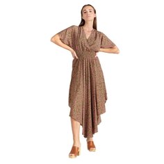 Платье с коротким рукавом Le Temps Des Cerises 61799 Yaka, коричневый