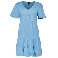 Короткое платье Vero Moda Satina Short Sleeve, синий