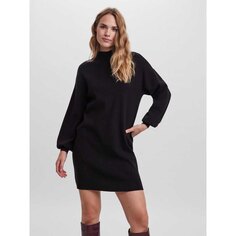 Короткое платье Vero Moda Nancy Long Sleeve, черный