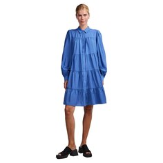 Короткое платье Yas Pala Long Sleeve, синий Y.A.S