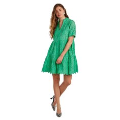 Короткое платье Yas Holi Short Sleeve, зеленый Y.A.S