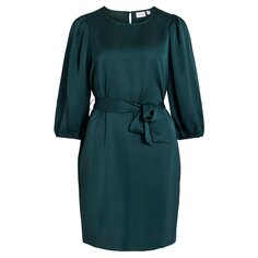 Короткое платье Vila Ellette Long Sleeve, зеленый