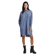 Платье с длинным рукавом G-Star Denim Shirt, синий