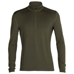 Футболка Icebreaker 260 Tech Merino Long Sleeve Long Neck, зеленый