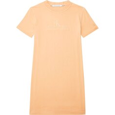 Короткое платье Calvin Klein Jeans Archives Eco Dye, оранжевый