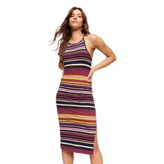 Платье миди Superdry Stripe Jersey Sleeveless, разноцветный