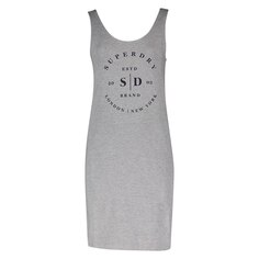 Короткое платье Superdry Mini Graphic Bodycon, серый