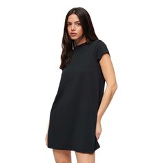 Короткое платье Superdry A-Line Short Sleeve, черный
