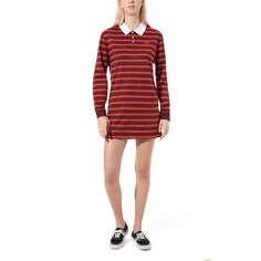 Короткое платье Vans Stripe Polo, красный