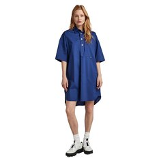 Платье с коротким рукавом G-Star Shirt, синий