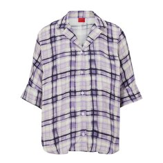 Ночная рубашка HUGO Karola_Shirt 10250873 Long Sleeve, фиолетовый