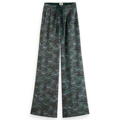 Пижамные брюки Scotch &amp; Soda Eleni Wide Leg, зеленый