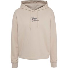 Худи Tommy Jeans Bxy Essential Logo 1, бежевый