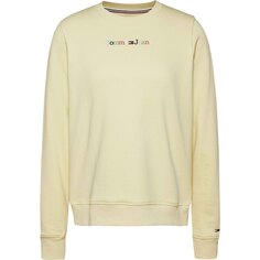 Толстовка Tommy Jeans Regular Color Serif Linear, бежевый