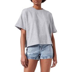 Толстовка Pieces Chilli Summer 2/4 Loose Short Sleeve, серый