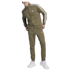 Спортивный костюм adidas Sportswear Basic 3 Stripes Fleece, зеленый