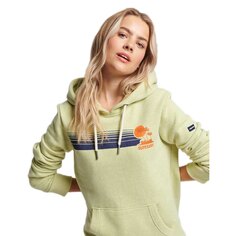 Худи Superdry Vintage Great Outdoors, зеленый