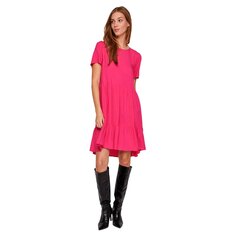 Короткое платье Vila Paya Short Sleeve, розовый