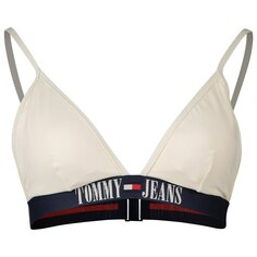 Топ бикини Tommy Jeans Triangle Rp, бежевый